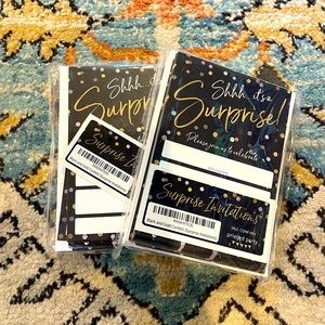 50 Surprise party invitations with envelopes